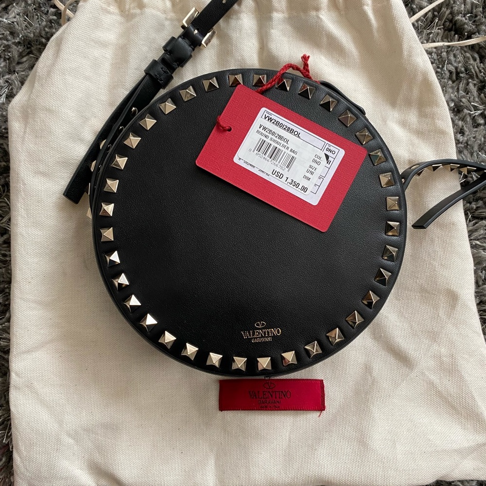 Valentino Rockstud Leather Crossbody Handbag